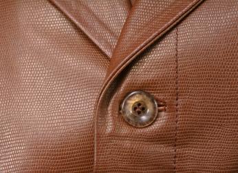 Close up Button | Leather Dry Cleaning Columbus